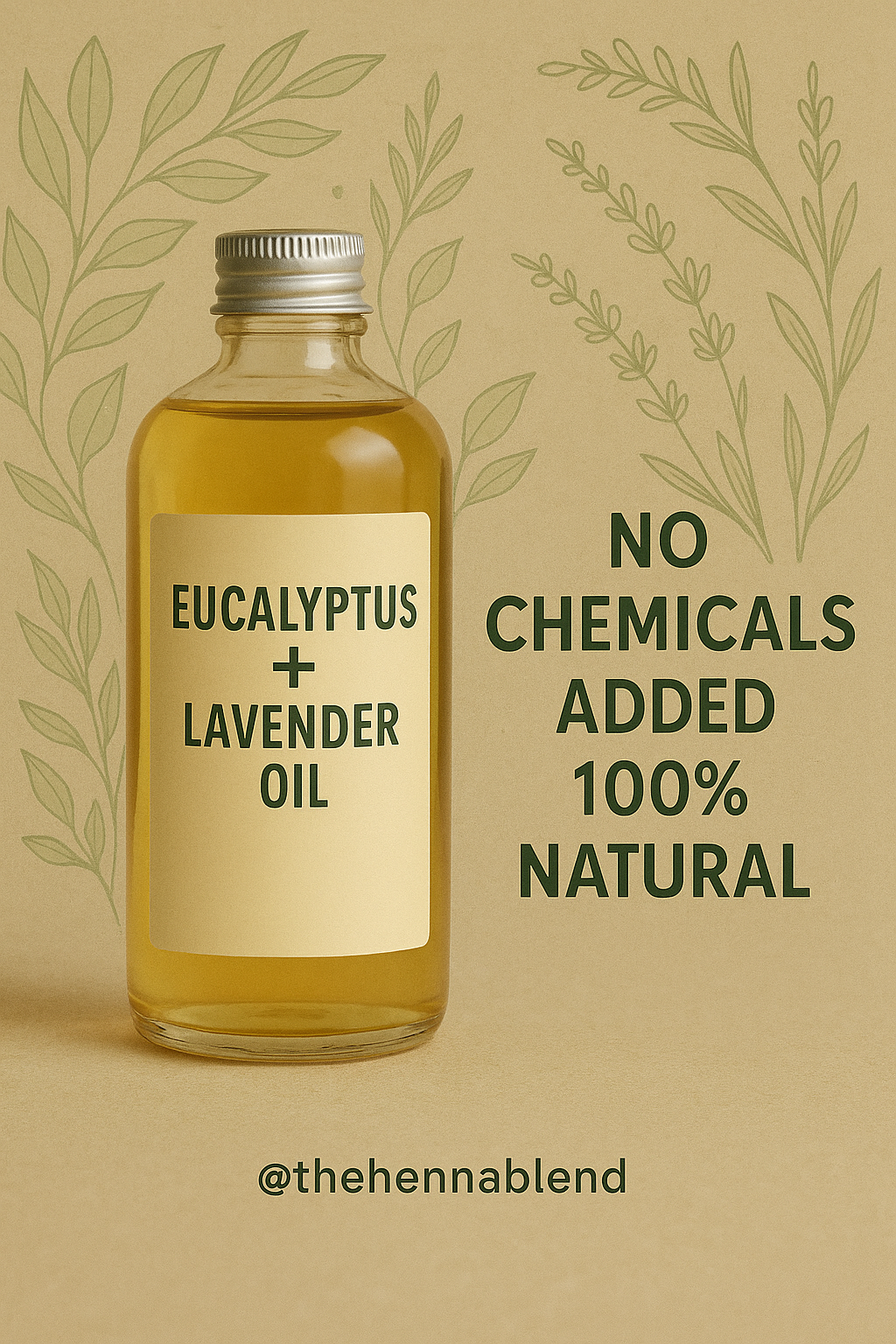 🌿Eucalyptus + Lavender oil - Darkest stain