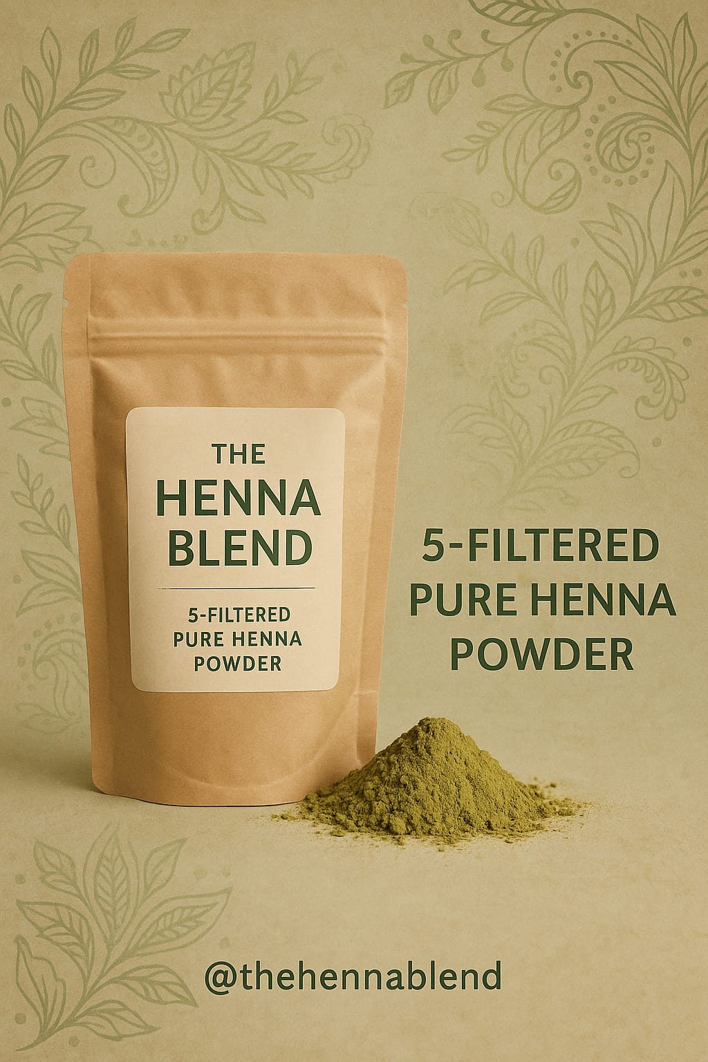 🌿5× SIFTED PURE HENNA POWDER -